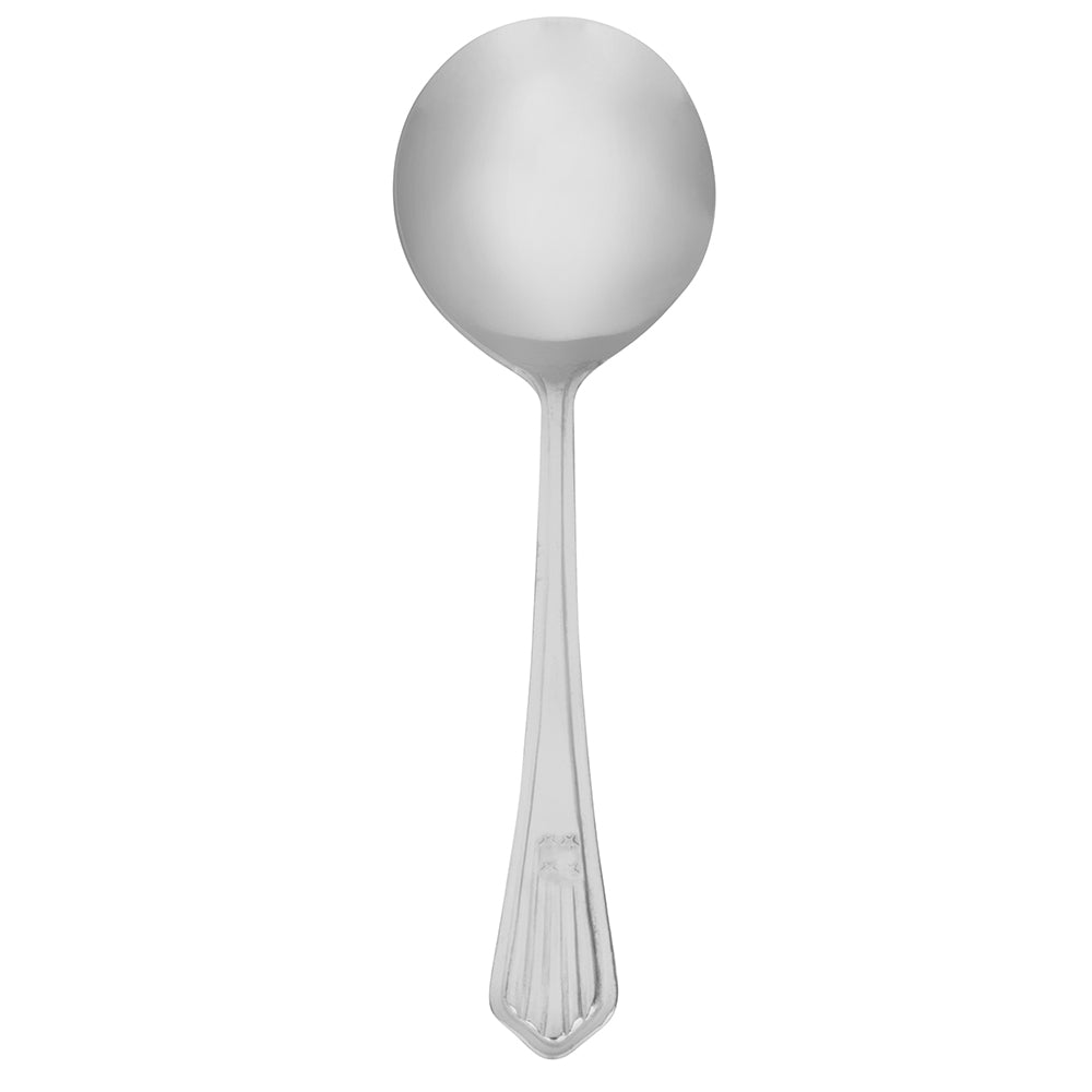Walco 3212 Stars and Stripes 5 3/4" 18/0 Stainless Steel Bouillon Spoon - 12/Pack
