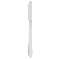 Walco 3345N Streamline 9" 18/0 Heavy Weight Stainless Steel Dinner Knife - 12/Pack