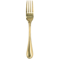 Walco G2705 Colgate 7 1/2" 18/0 Gold Stainless Steel Heavy Weight Dinner Fork - 12/Pack