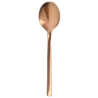 Walco RG0901 Semi 5 1/2" 18/10 Rose Gold Stainless Steel Extra Heavy Weight Teaspoon - 12/Pack