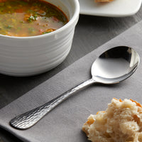 Acopa Industry 6 1/16" 18/0 Stainless Steel Heavy Weight Bouillon Spoon - 12/Pack