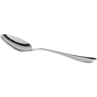 Acopa Vernon 7 7/16" 18/0 Stainless Steel Heavy Weight Oval Bowl Dinner / Dessert Spoon - 12/Pack