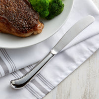 Acopa Midland 8 1/2" 18/0 Stainless Steel Dinner Knife with Hollow Handle - 12/Pack