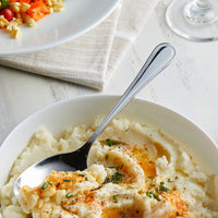 Acopa Edgeworth 8 3/4" 18/8 Stainless Steel Extra Heavy Weight Solid Serving Spoon