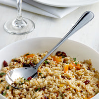 Acopa Edgeworth 11 1/4" 18/8 Stainless Steel Extra Heavy Weight Solid Serving Spoon