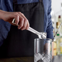 Acopa Edgeworth 8 1/2" 18/8 Stainless Steel Extra Heavy Weight Food / Ice Tongs