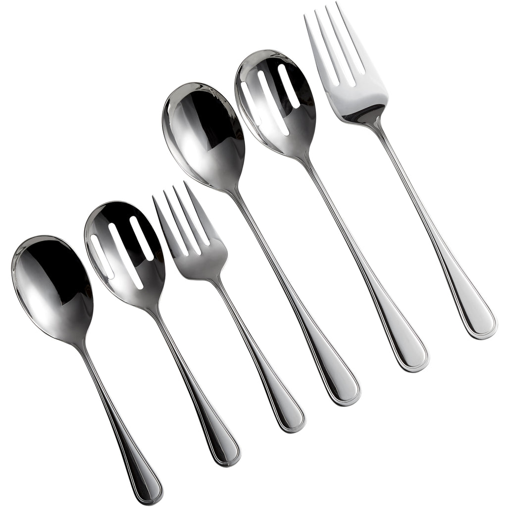 Acopa Edgeworth 11 1/4" 18/8 Stainless Steel Extra Heavy Weight Solid Serving Spoon