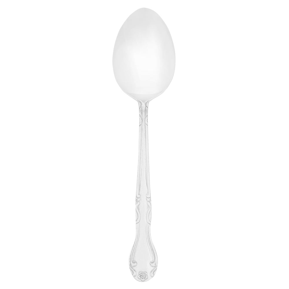 Walco 1103 Barclay 8 1/4" 18/0 Stainless Steel Medium Weight Serving Spoon - 12/Pack