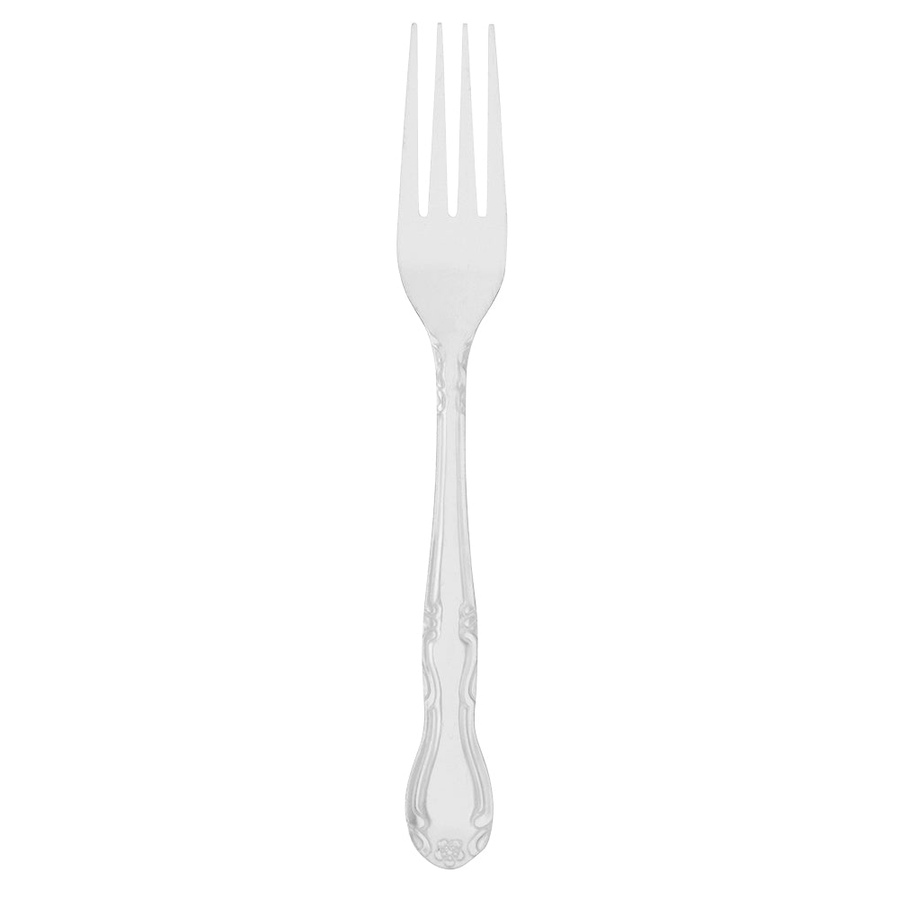 Walco 1105 Barclay 7 1/4" 18/0 Stainless Steel Medium Weight Dinner Fork - 12/Pack