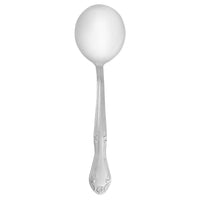 Walco 1112 Barclay 5 1/4" 18/0 Stainless Steel Medium Weight Bouillon Spoon - 12/Pack