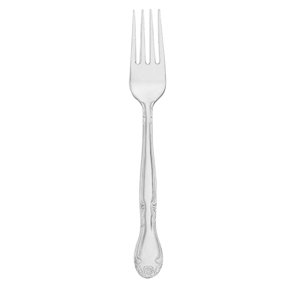 Walco 11905 Barclay 5 3/4" 18/0 Stainless Steel Medium Weight Children's Dinner Fork - 12/Pack