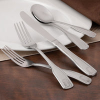 Walco 2815 FanFare 5 3/4" 18/0 Stainless Steel Heavy Weight Cocktail Fork - 12/Pack