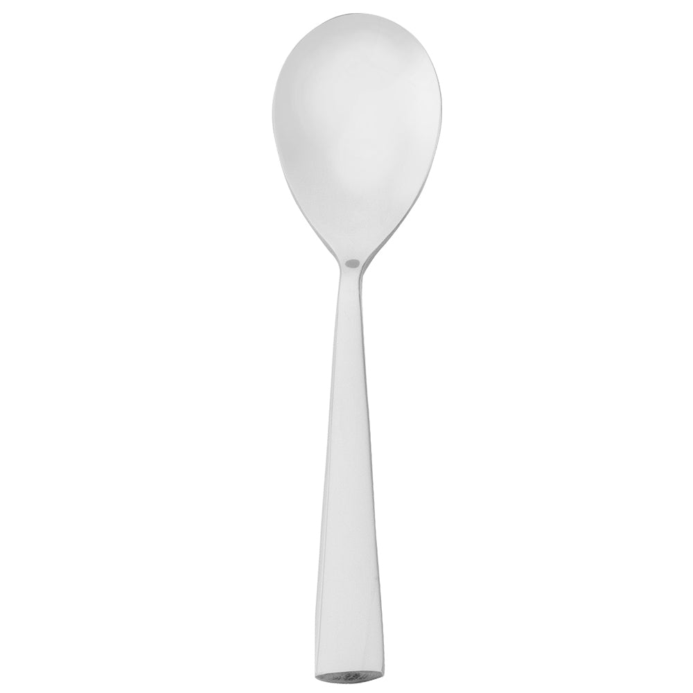 Walco AUD29 Audition 4 3/8" 18/10 Stainless Steel Extra Heavy Weight Demitasse Spoon - 12/Pack