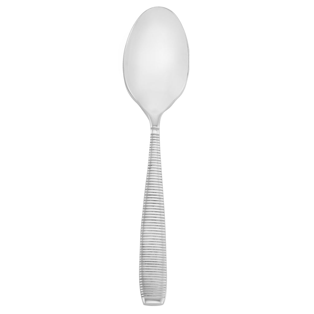 Walco MAS01 Mastaba 6 1/4" 18/10 Stainless Steel Extra Heavy Weight Teaspoon - 12/Pack