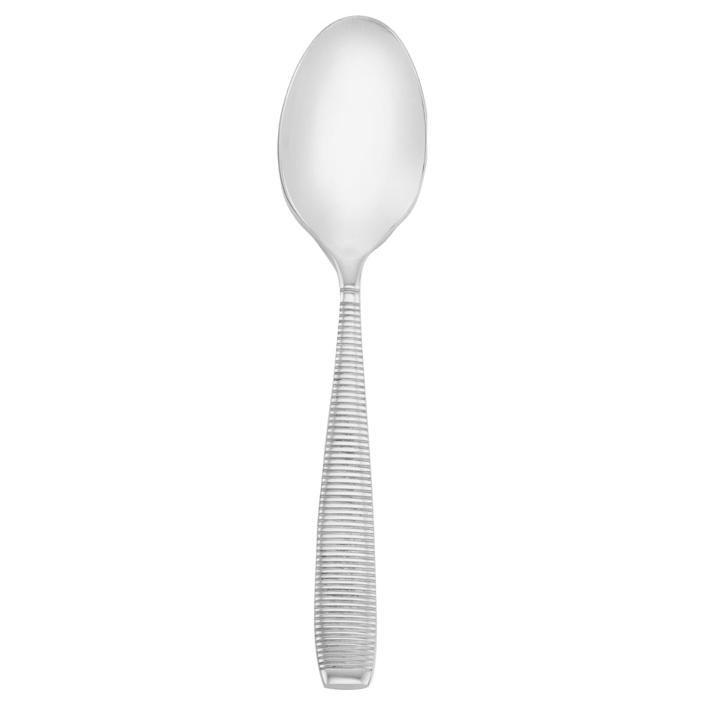 Walco MAS07 Mastaba 7 1/4" 18/10 Stainless Steel Extra Heavy Weight Dessert Spoon - 12/Pack