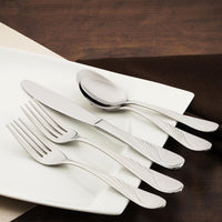 Walco 2106 Goddess 7" 18/10 Stainless Steel Extra Heavy Weight Salad Fork - 12/Pack