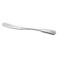 World Tableware Brandware 127 053 Coral 7 1/8" 18/0 Stainless Steel Heavy Weight Butter Spreader - 12/Pack