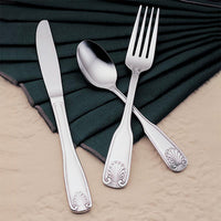World Tableware Brandware 127 029 Coral 6" 18/0 Stainless Steel Heavy Weight Cocktail Fork - 12/Pack
