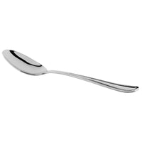 World Tableware Brandware 139 002 Classic Rim 6 7/8" 18/0 Stainless Steel Medium Weight Dessert Spoon - 12/Pack