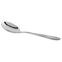 World Tableware Brandware 148 016 Riva 6" 18/0 Stainless Steel Medium Weight Bouillon Spoon - 12/Pack