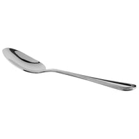 World Tableware Brandware 160 002 Geneva 7" 18/0 Stainless Steel Medium Weight Dessert Spoon - 12/Pack