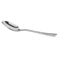 World Tableware Brandware 160 007 Geneva 4 3/8" 18/0 Stainless Steel Medium Weight Demitasse Spoon - 12/Pack