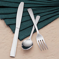 World Tableware Brandware 147 029 Dominion 5 1/2" 18/0 Stainless Steel Heavy Weight Cocktail Fork - 12/Pack