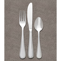 World Tableware Brandware 162 039 Huron 8" 18/0 Stainless Steel Heavy Weight European Dinner Fork - 12/Pack