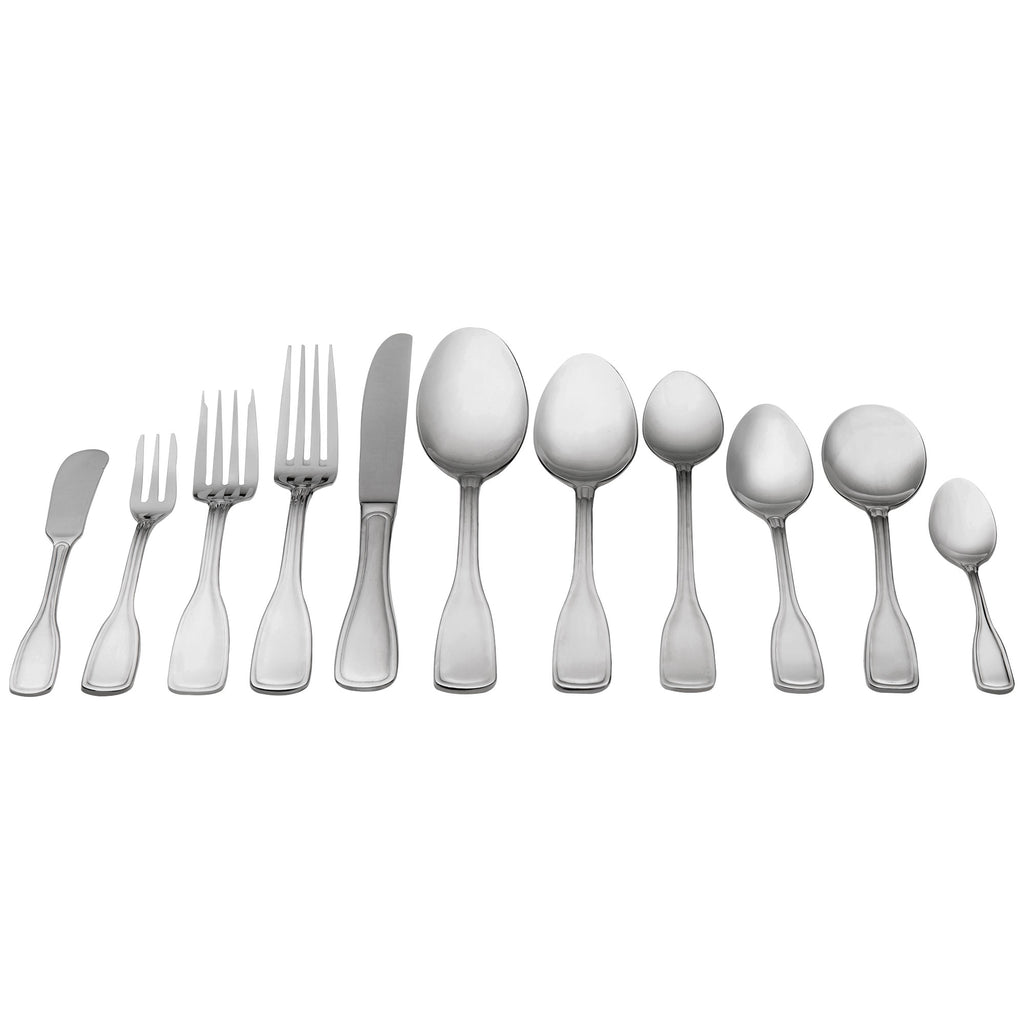 Acopa Saxton 6 5/16" 18/0 Stainless Steel Heavy Weight Bouillon Spoon - 12/Pack