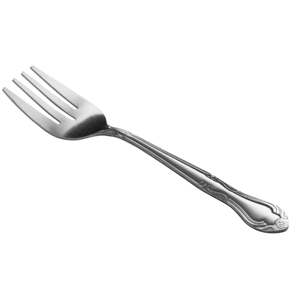 Choice Bethany 6 1/4" 18/0 Stainless Steel Salad Fork - 12/Pack