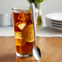 Choice Bethany 7 1/8" 18/0 Stainless Steel Iced Tea Spoon - 12/Pack
