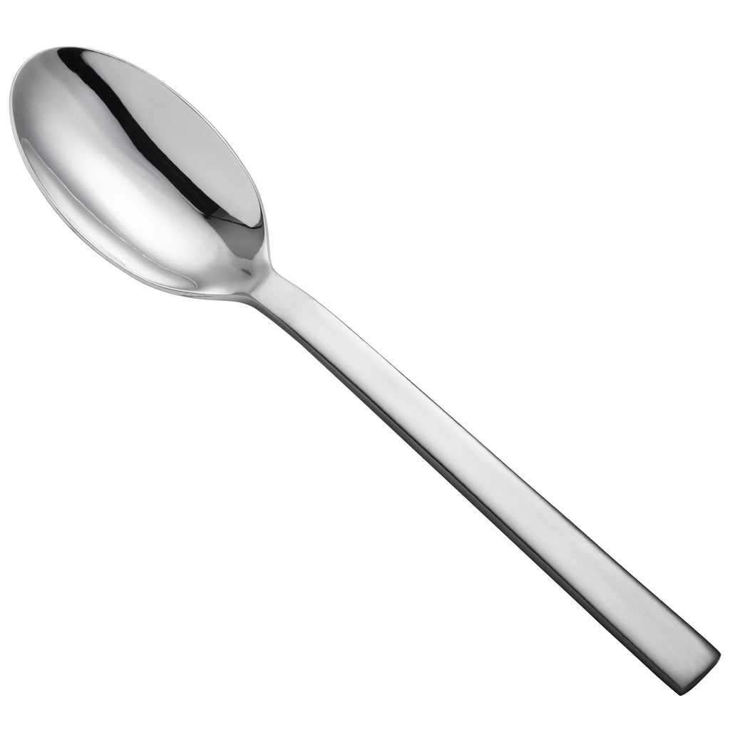 Oneida B449STBF Chef's Table Satin 9" 18/0 Stainless Steel Heavy Weight Serving Spoon - 12/Pack