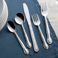 Choice Bethany 18/0 Stainless Steel Flatware Set with Service for 12