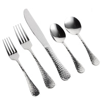 Acopa Industry 18/0 Stainless Steel Heavy Weight Flatware Set with Service for 12