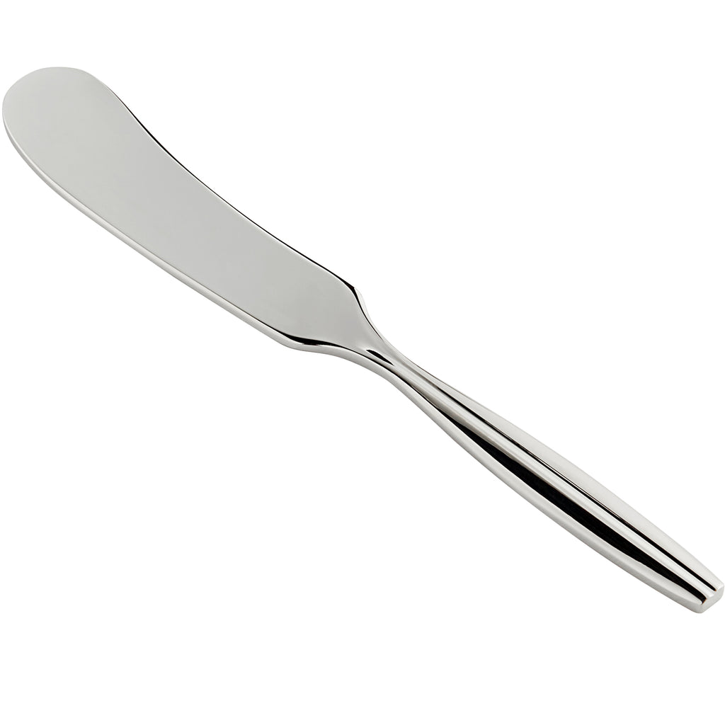 Reed & Barton RB121-053 Merlot 5 3/4" 18/10 Stainless Steel Extra Heavy Weight Butter Spreader - 12/Pack