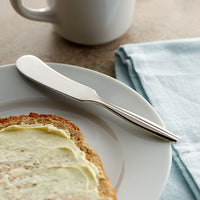 Reed & Barton RB121-053 Merlot 5 3/4" 18/10 Stainless Steel Extra Heavy Weight Butter Spreader - 12/Pack