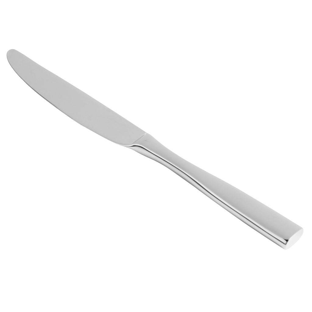 Fortessa 1.5.102.00.015 Lucca 8 7/16" 18/10 Stainless Steel Extra Heavy Weight Dessert Knife - 12/Pack