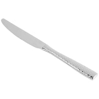 Fortessa 1.5.102.FC.005 Lucca Faceted 9 7/8" 18/10 Stainless Steel Extra Heavy Weight Dinner Knife - 12/Pack