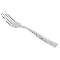 Fortessa 1.5.102.FC.012 Lucca Faceted 7 1/8" 18/10 Stainless Steel Extra Heavy Weight Salad / Dessert Fork - 12/Pack