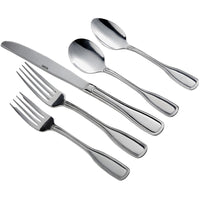 Acopa Scottdale 18/8 Stainless Steel Extra Heavy Weight Flatware Set with Service for 12