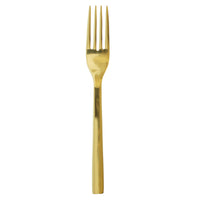 Oneida B408FSLF Chef's Table Gold 7 1/8" 18/0 Stainless Steel Heavy Weight Dessert / Salad Fork - 12/Pack
