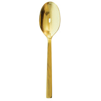 Oneida B408SPTF Chef's Table Gold 9" 18/0 Stainless Steel Heavy Weight PCD Slotted Serving Spoon - 12/Pack