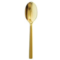 Oneida B408STBF Chef's Table Gold 9" 18/0 Stainless Steel Heavy Weight Serving Spoon - 12/Pack