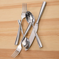 Fortessa 1.5.102.00.012 Lucca 6 7/8" 18/10 Stainless Steel Extra Heavy Weight Salad / Dessert Fork - 12/Pack