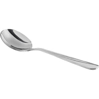 World Tableware Brandware 165 016 Cascade 6 1/8" 18/0 Stainless Steel Heavy Weight Bouillon Spoon - 12/Pack