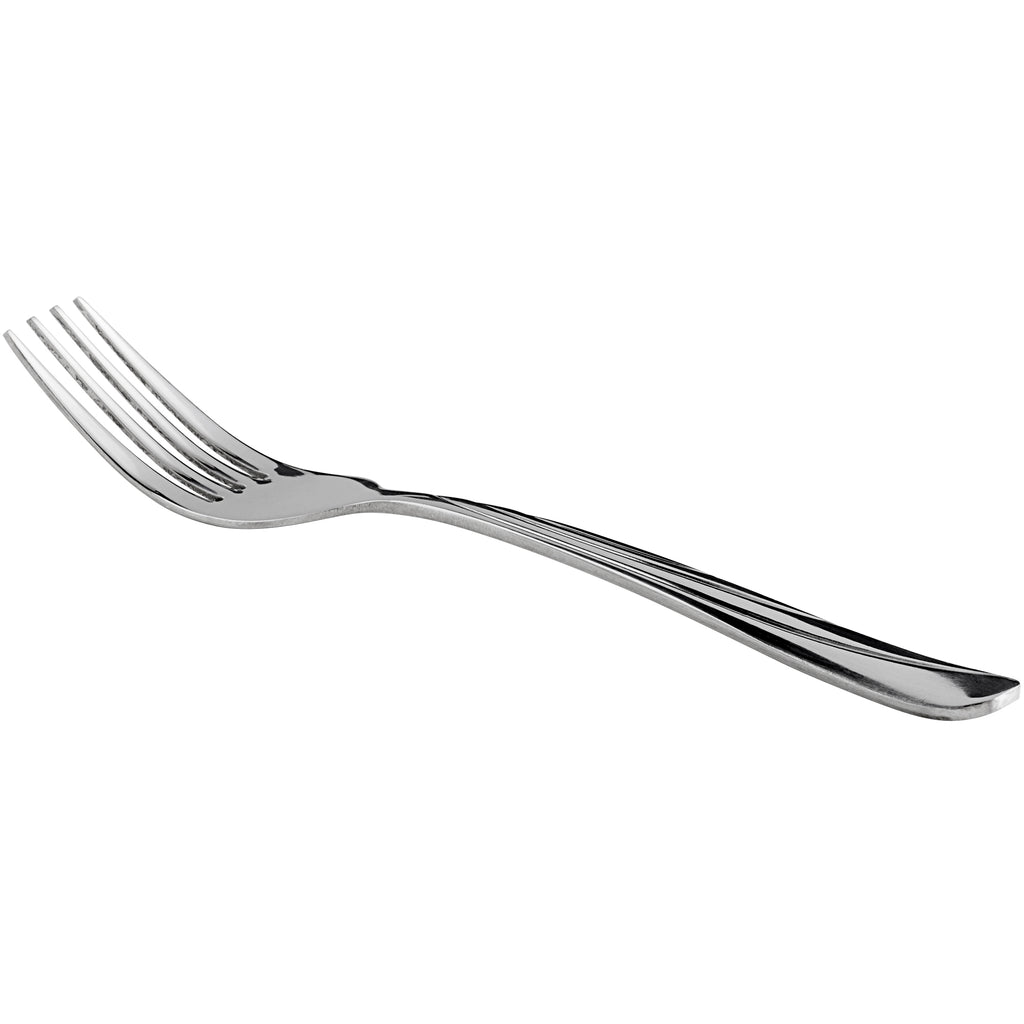 World Tableware Brandware 165 030 Cascade 7 3/8" 18/0 Stainless Steel Heavy Weight Dessert Fork - 12/Pack
