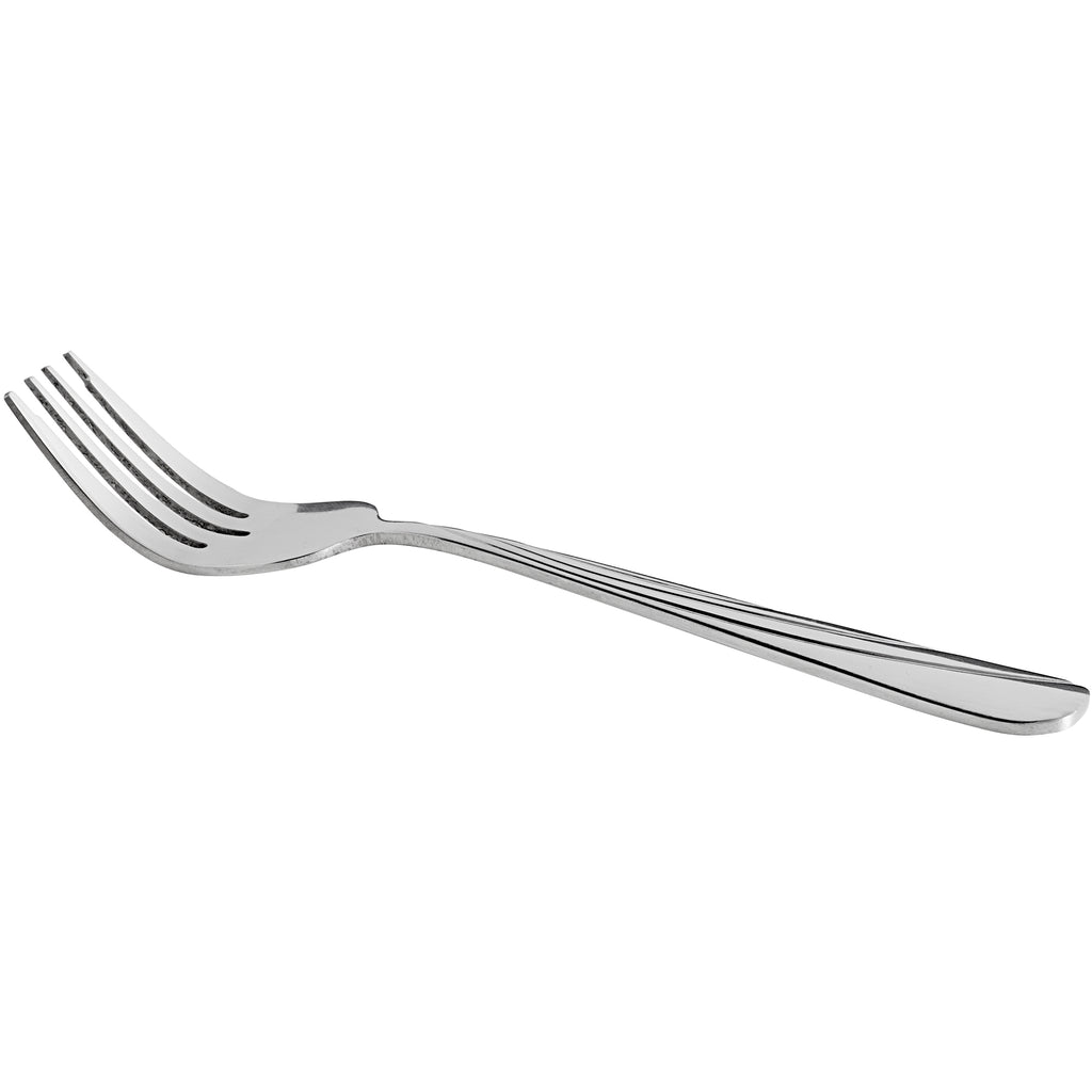 World Tableware Brandware 165 038 Cascade 6 3/8" 18/0 Stainless Steel Heavy Weight Salad Fork - 12/Pack