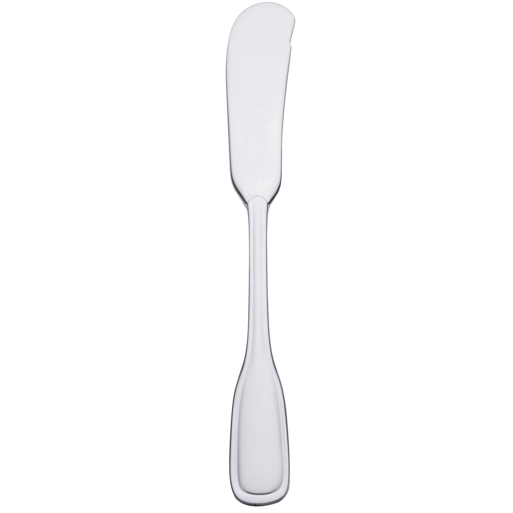Oneida B167KSBF Stanford 6 1/4" 18/0 Stainless Steel Heavy Weight Butter Spreader - 12/Pack
