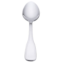 Oneida B167SDEF Stanford 7 1/2" 18/0 Stainless Steel Heavy Weight Oval Bowl Soup / Dessert Spoon - 12/Pack