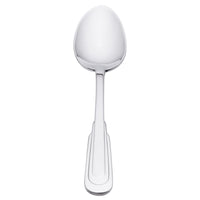 Oneida 2507SDEF Cityscape 7 1/4" 18/10 Stainless Steel Flatware Oval Bowl Soup / Dessert Spoon - 12/Pack